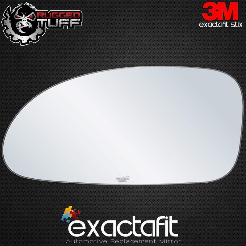 Rugged TUFF Driver Left Side Mirror Glass Replacement For 2000 2001 2002 2003 2004 2005 Buick LeSabre Door Flat Mirrors With Adhesives exactafit 8229L - Image 2